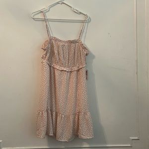 Pink and White Floral Summer Dress (NWT)